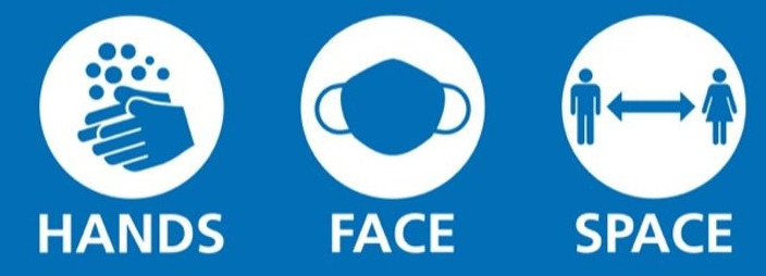 NHS Hands Face Space Logo