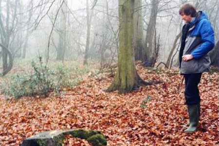 Pablo at the Treasure Site on Christmas Common, 1985